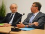 Mario Virano, président de la commission intergouvernementale pour le Lyon-Turin, et Jean-Jack Queyranne, président du conseil régional.