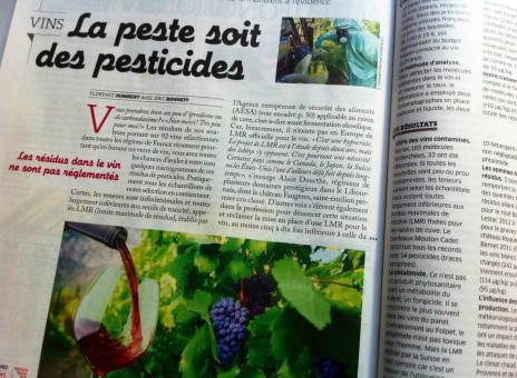 300 fois plus de résidus de pesticides dans le vin que dans l’eau potable