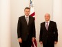 A droite, Kamaladdin Heydarov, photographié avec l'ex-premier ministre letton Valdis Dombrovskis ©Anrijs Požarskis/Flickr/CC