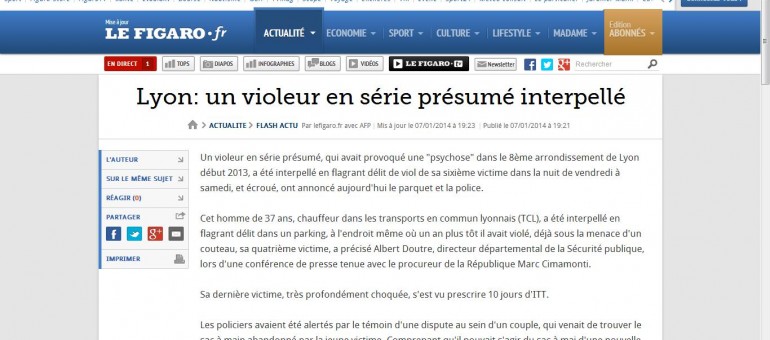 La police accuse les médias d’avoir retardé l’arrestation d’un violeur en série à Lyon