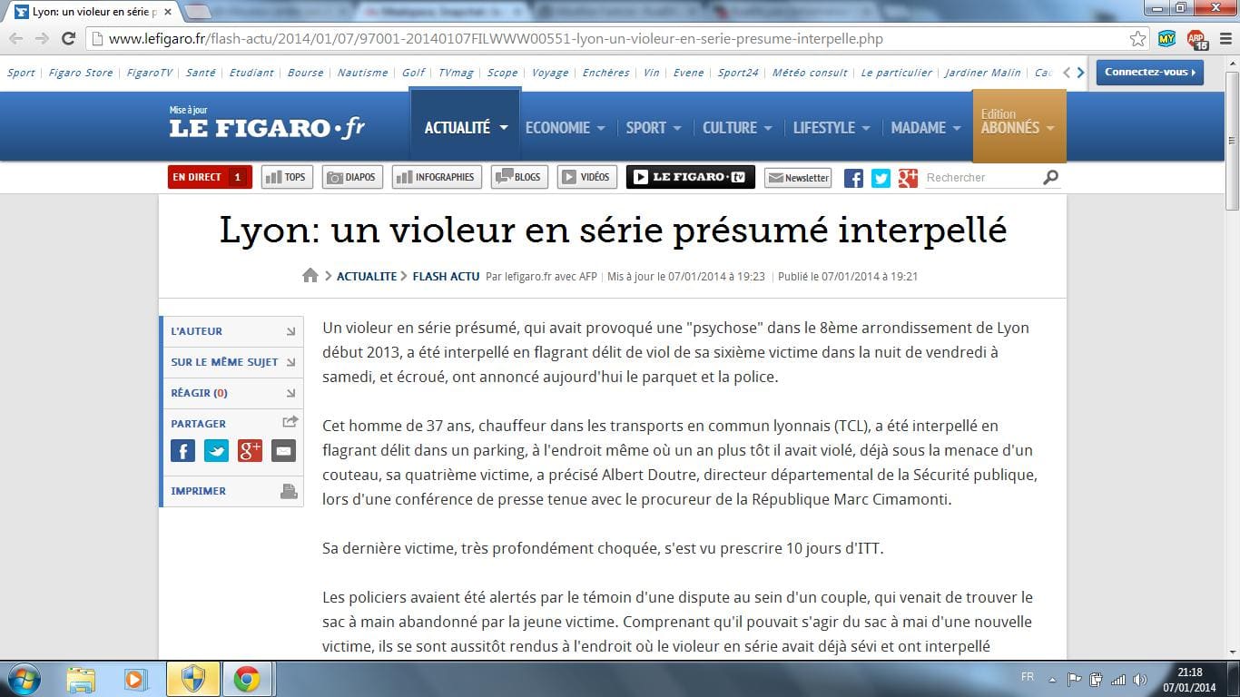 La police accuse les médias d’avoir retardé l’arrestation d’un violeur en série à Lyon