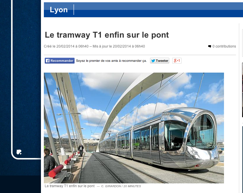 Mise en rail pour le tramway T1 à Debourg