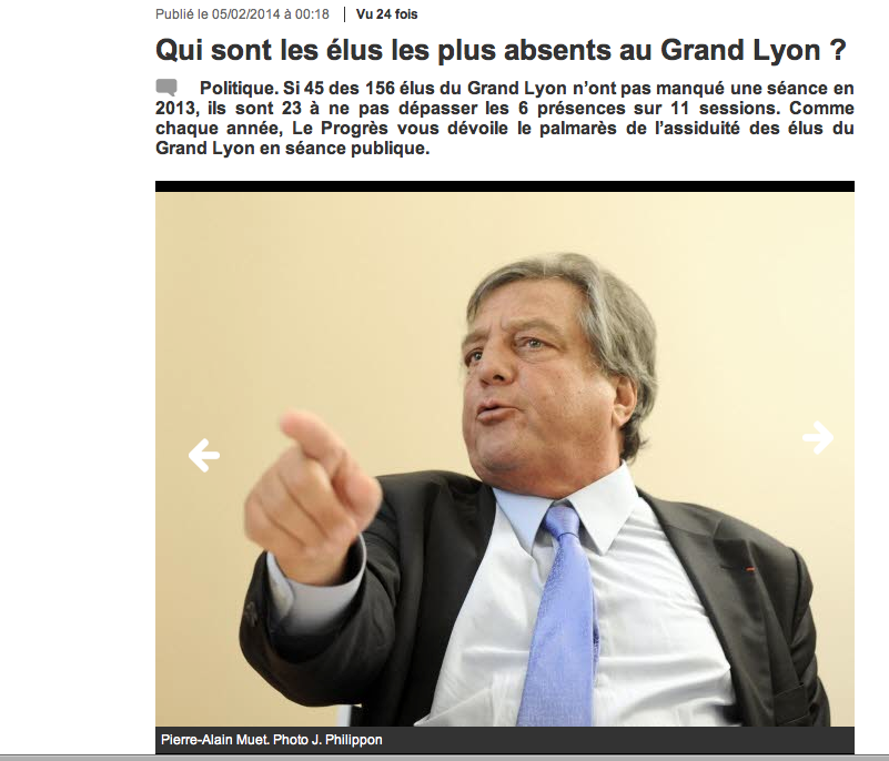 Absentéisme des élus : qui sont les cancres du Grand Lyon?