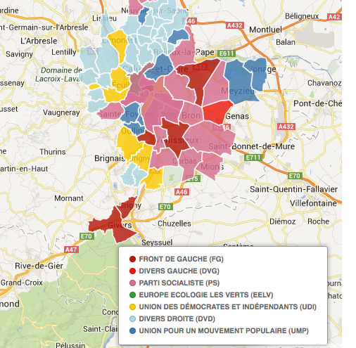 [Appli] Municipales dans le Grand Lyon : qui se présente dans ma commune ?