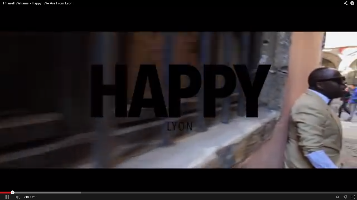 Lyon ville hyper heureuse : une nouvelle version du Happy de Pharell Williams