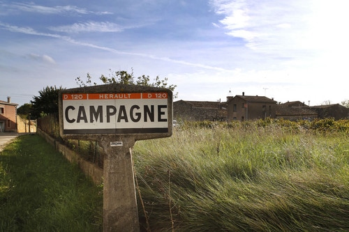 Panneau de la commune de Campagne en Camargue