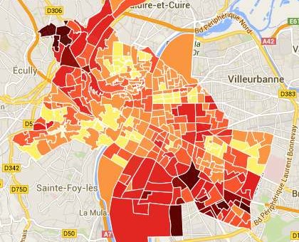 La carte de l’abstention à Lyon : mes voisins votent-ils aux municipales ?