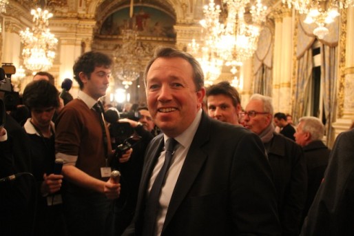 Christophe Boudot, candidat FN à Lyon, au soir du 1er tour des municipales. Crédit : Pierre Maier/Rue89Lyon