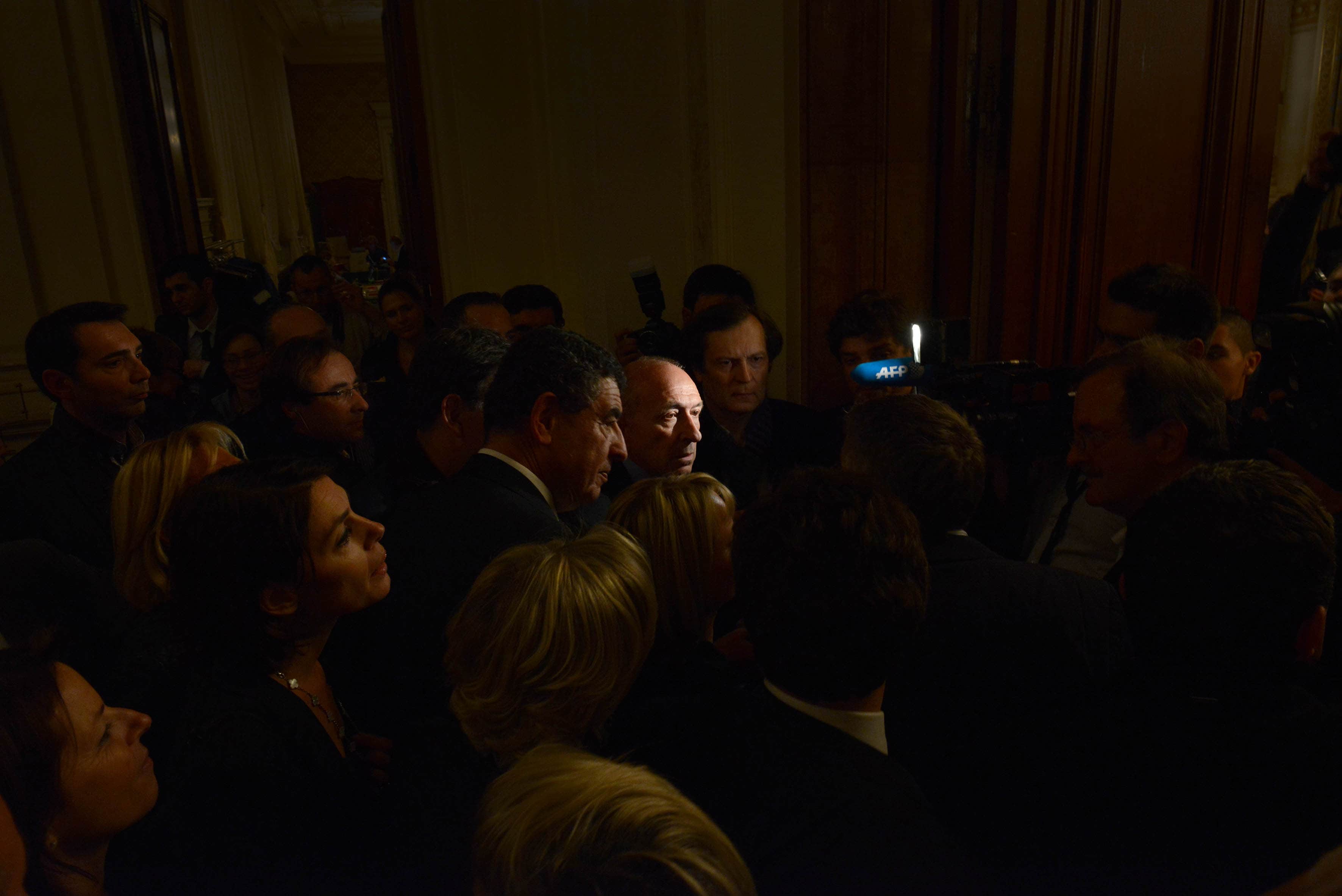 Gérard Collomb ce dimanche 30 mars, réélu maire de Lyon pour un troisième mandat. Crédit : Eric Soudan.