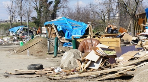 Roms : trois bidonvilles expulsés simultanément à Lyon-Gerland