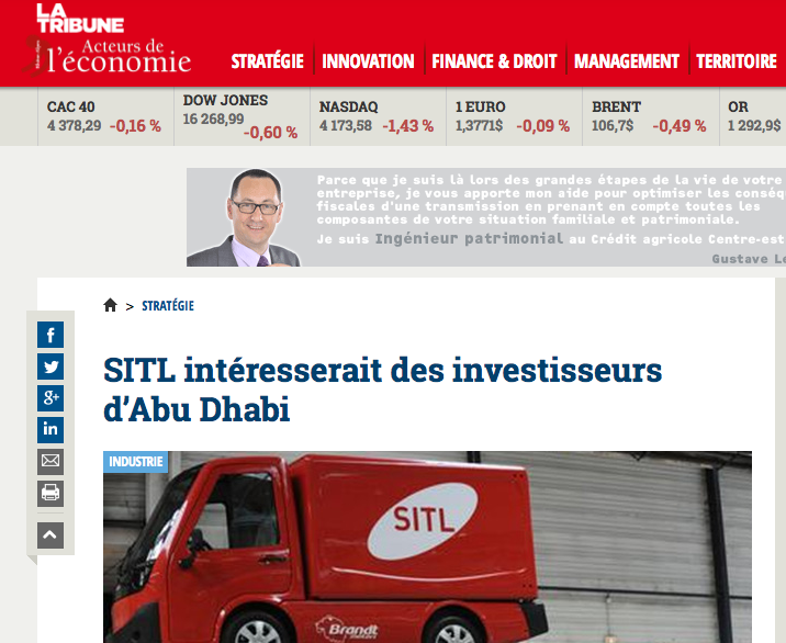 La reprise de SITL ex-FagorBrandt intéresserait des investisseurs d’Abu Dhabi