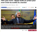 TGV Lyon-Turin : Beppe Grillo condamné à quatre mois de prison pour avoir brisé des scellés