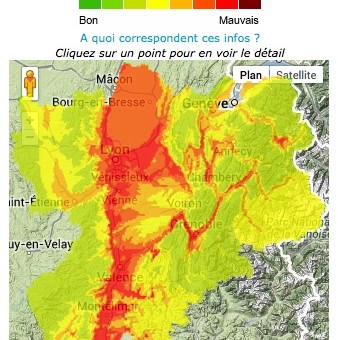 Et revoilà un pic de pollution aux particules fines en Rhône-Alpes