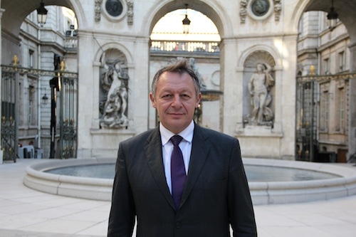 Thierry Braillard, à l'hôtel de ville de Lyon. Nommé par Manuel Valls secrétaire d'Etat aux Sports. © Pierre Maier