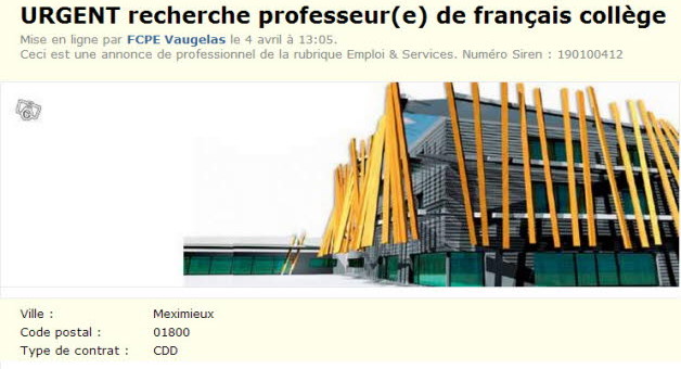 Des parents d’élèves passent une annonce sur le Bon Coin pour trouver un prof remplaçant