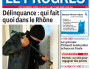 Le Une du quotidien régional Le Progrès ce mardi 22 avril 2014.