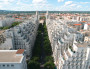 L'avenue Henri Barbusse et ses immeubles aux toits en gradins vue depuis la mairie de Villeurbanne. © Gilles Michalet