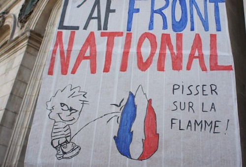 Manif contre le FN à Lyon : « il faut un coup de barre à gauche »
