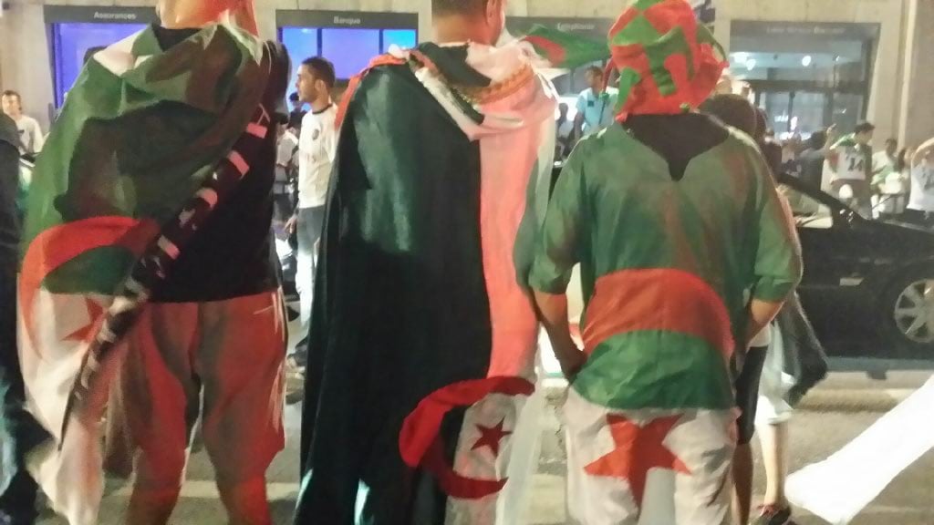 Dans les rues de Lyon à l'issue du match Algérie-Russie. Crédit : Rue89Lyon.