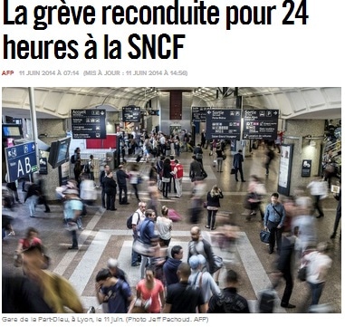 SNCF : La grève des cheminots reconduite pour 24 heures