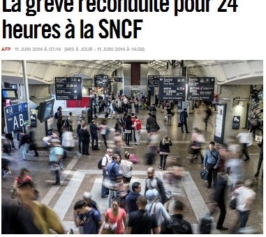 SNCF : La grève des cheminots reconduite pour 24 heures