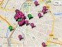 Capture de la cartographie de harcèlement de rue, dans le Grand Lyon (source : Hollaback France).