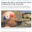 Une femme de 77 ans se rase la tête pour « sauver le patrimoine » de Langeac