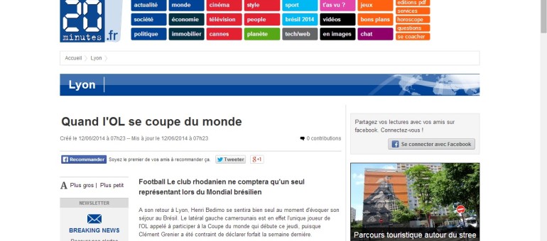 Coupe du Monde de football : l’ASSE plus représentée que l’OL au Brésil