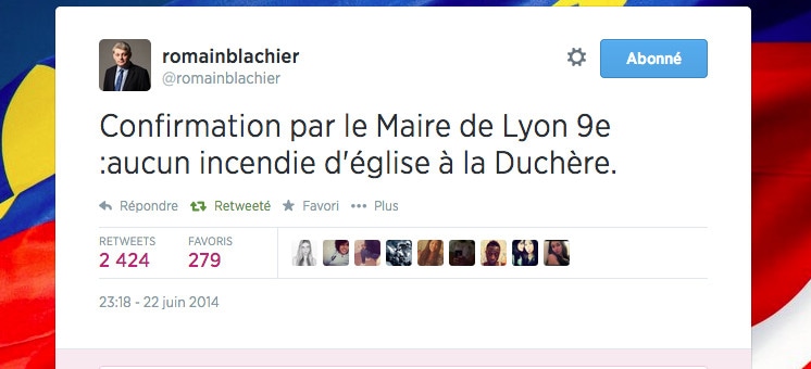 Corée – Algérie : non, l’église de la Duchère à Lyon n’a pas été incendiée