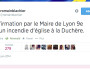 Corée – Algérie : non, l’église de la Duchère à Lyon n’a pas été incendiée