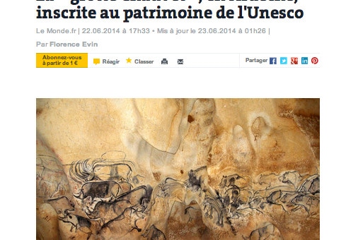 En Ardèche, la “grotte Chauvet” inscrite au patrimoine mondial de l’UNESCO
