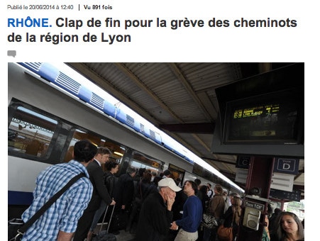 SNCF : La grève des cheminots arrive à son terminus à Lyon