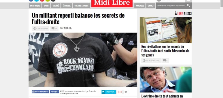 « Squatter les sites d’info générale à la recherche de toutes les informations « raciales » »