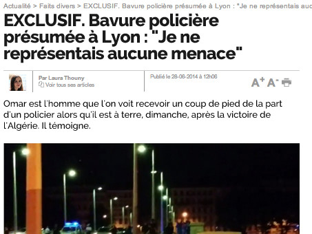 Corée-Algérie : Le témoignage de la victime de la présumée bavure policière à Lyon