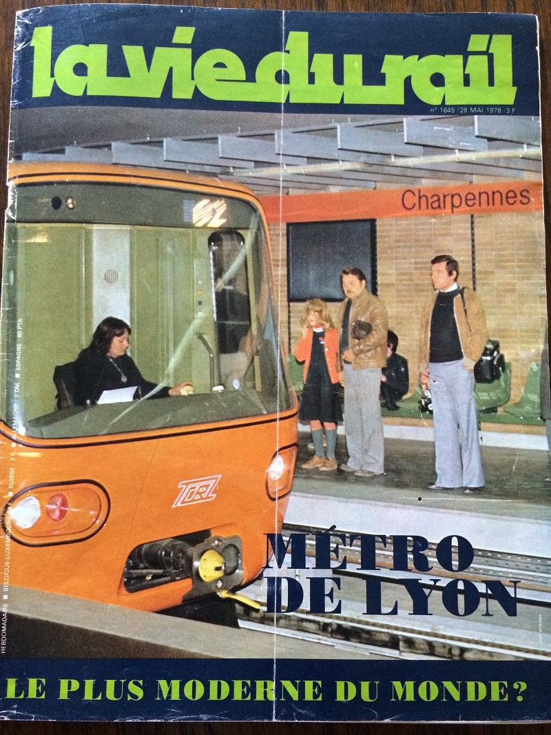 Des trouvailles photographiques du métro de Lyon dans La Vie du Rail