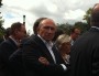 Gérard Collomb, lors de sa traditionnelle visite de chantiers de la rentrée. Août 2014.