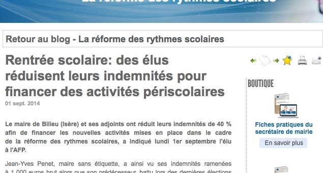 Nouveaux rythmes scolaires : des élus de l’Isère réduisent leurs indemnités pour financer des activités périscolaires