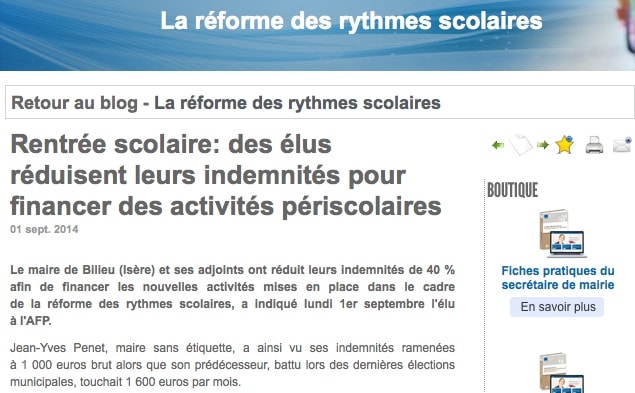 Nouveaux rythmes scolaires : des élus de l’Isère réduisent leurs indemnités pour financer des activités périscolaires