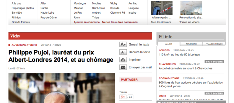 Philippe Pujol, prix Albert-Londres et… journaliste au chômage