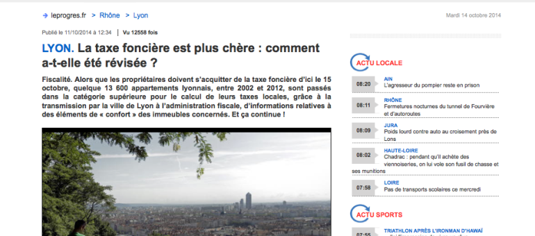 Pourquoi une augmentation de la taxe fiscale à Lyon ?