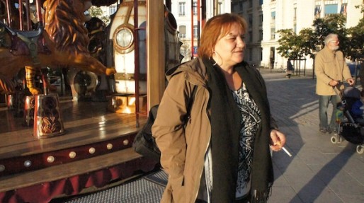 Karen, porte-parole des prostituées, à Lyon, en octobre 2014. ©LB/Rue89Lyon