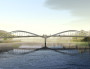Le nouveau pont Schuman. © Explorations Architecture