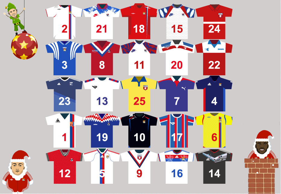 Un calendrier de l’Avent 2014 spécial OL