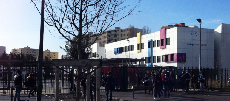 Un nouveau collège en grève à Vaulx-en-Velin