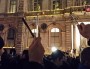 Rassemblement massif place des Terreaux, à Lyon, suite à l'assassinat de journalistes à Charlie Hebdo, mercredi 7 janvier. Crédit : LB/Rue89Lyon.