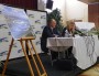 conférence de presse Décines - Grand Stade : Jean-Michel Aulas (président de l'OL) & Laurence Fautra (maire de Décines-Charpieu) / Crédits Axel Poulain/Rue89Lyon