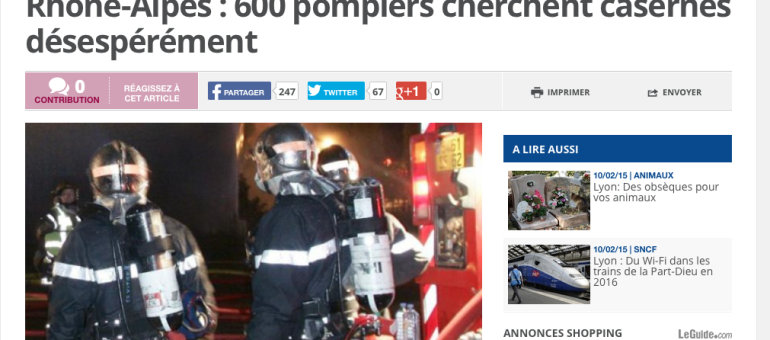 En Rhône-Alpes, 600 pompiers à la recherche de casernes