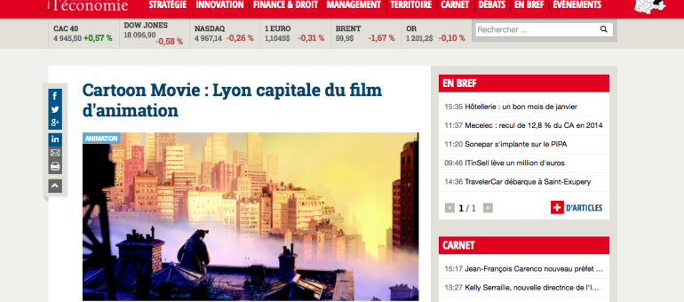 Cartoon Movie ou le festival du film d’animation bien installé à Lyon