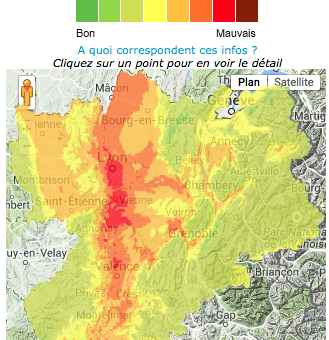 La pollution sévit encore à Lyon jusque dans le Nord Isère