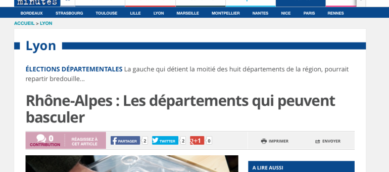 Les quatre départements en Rhône-Alpes qui pourraient basculer